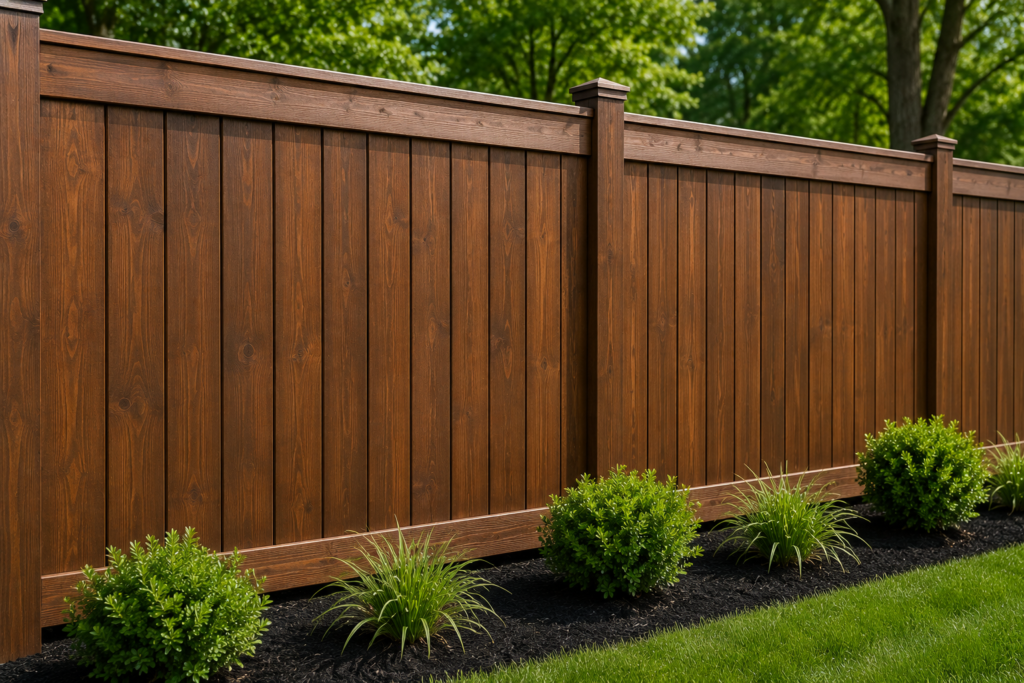 Professional wood staining services for fences, decks, and outdoor wood features in Douglasville, GA.